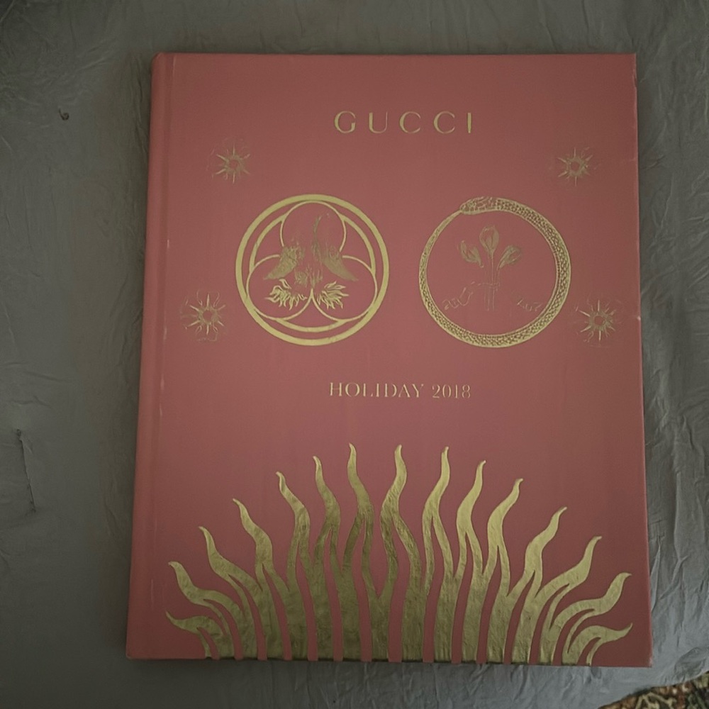 Hardcover coffee table book.  GUCCI holiday 2018